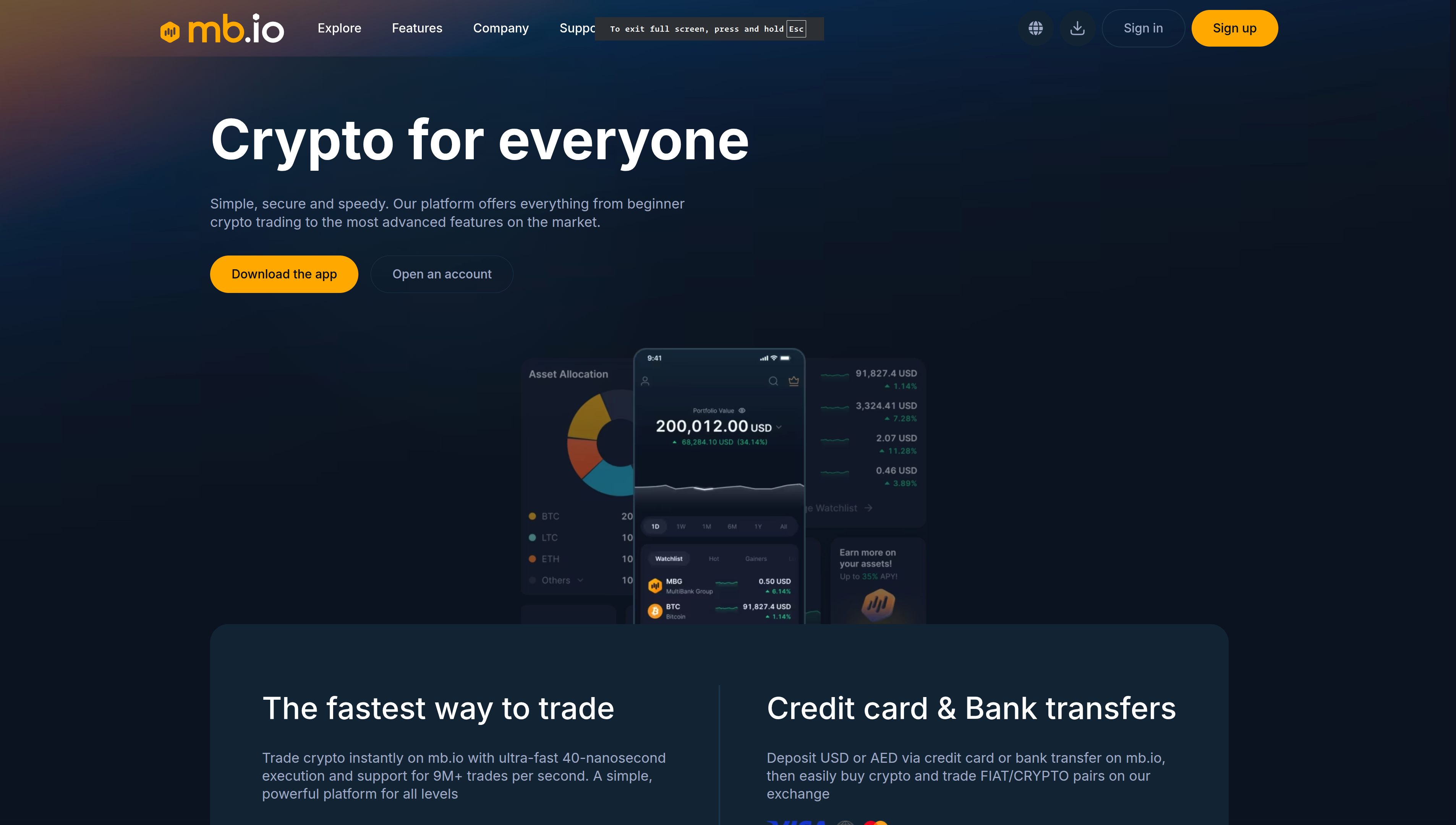 mb.io MultiBank Group Crypto Exchange (NextJs/TypeScript)