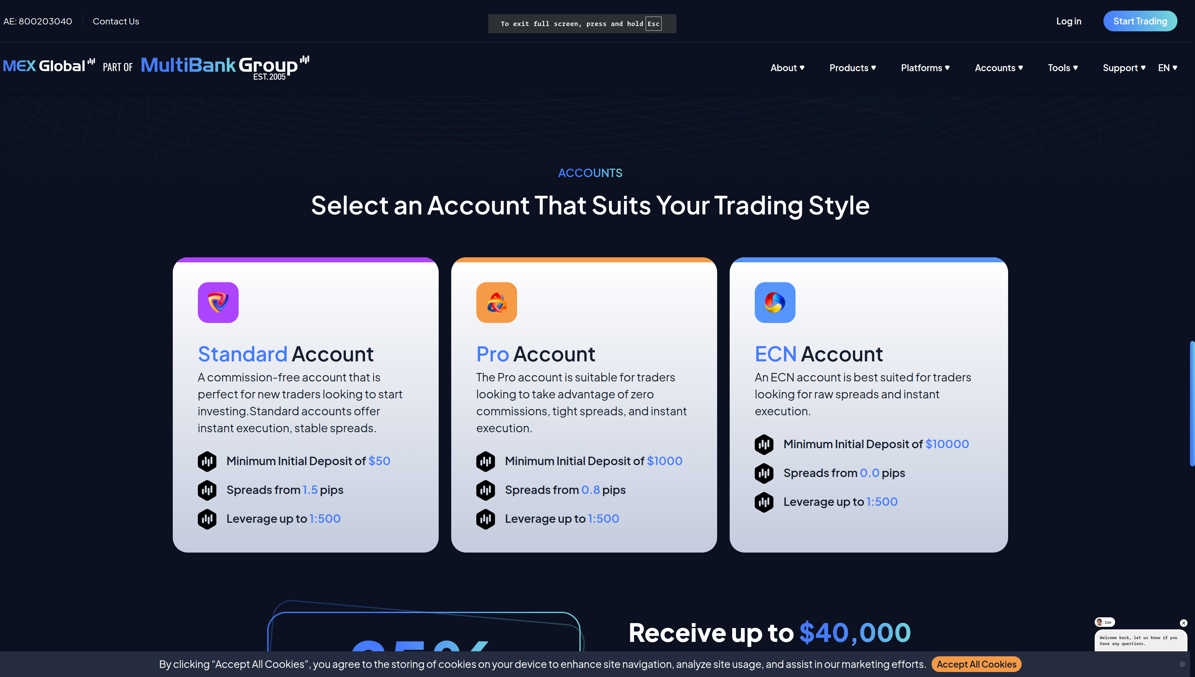 MEX Global Markets Singapore (NextJs/TypeScript)