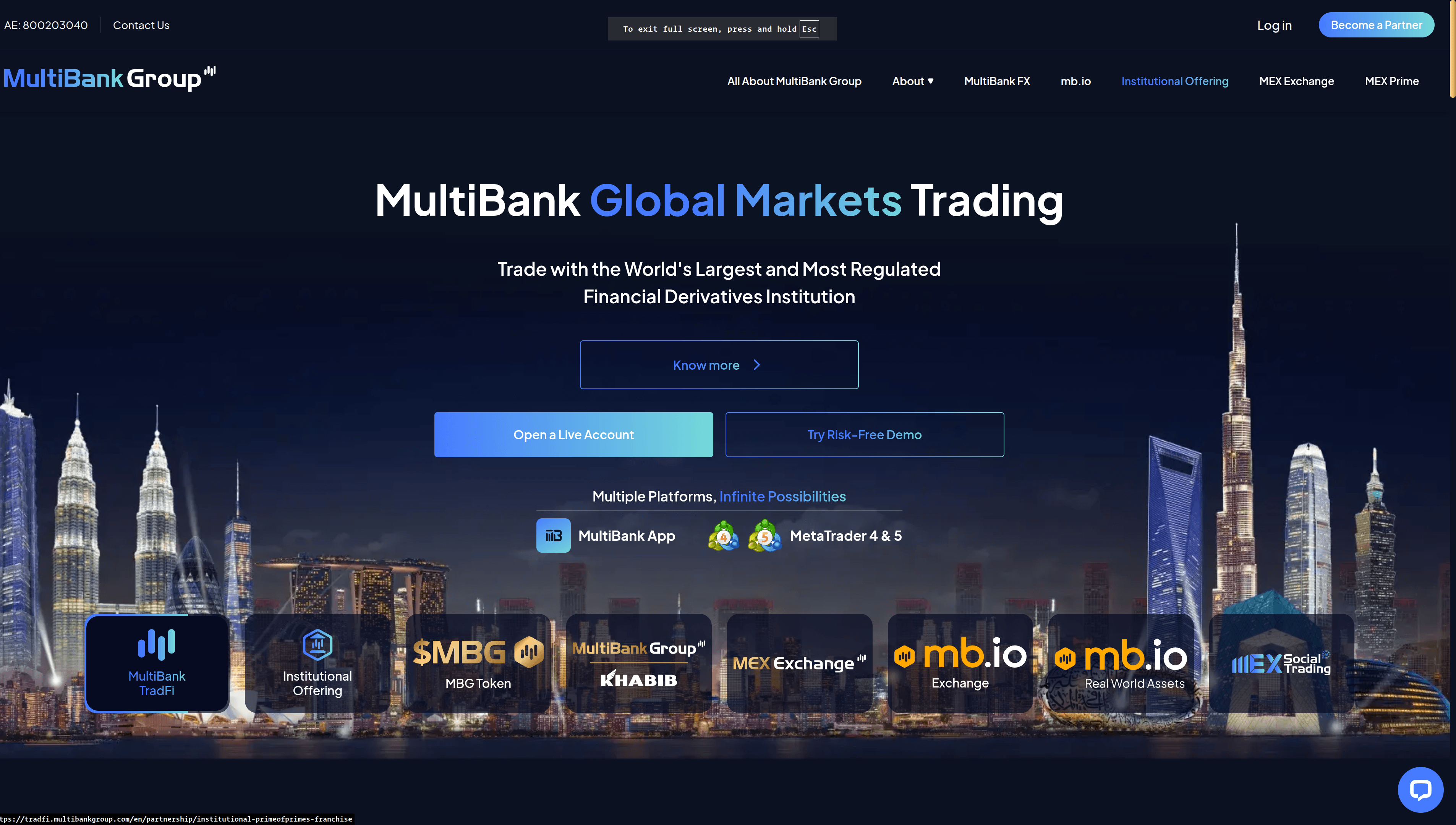 MultiBank Group main website (NextJs/TypeScript)