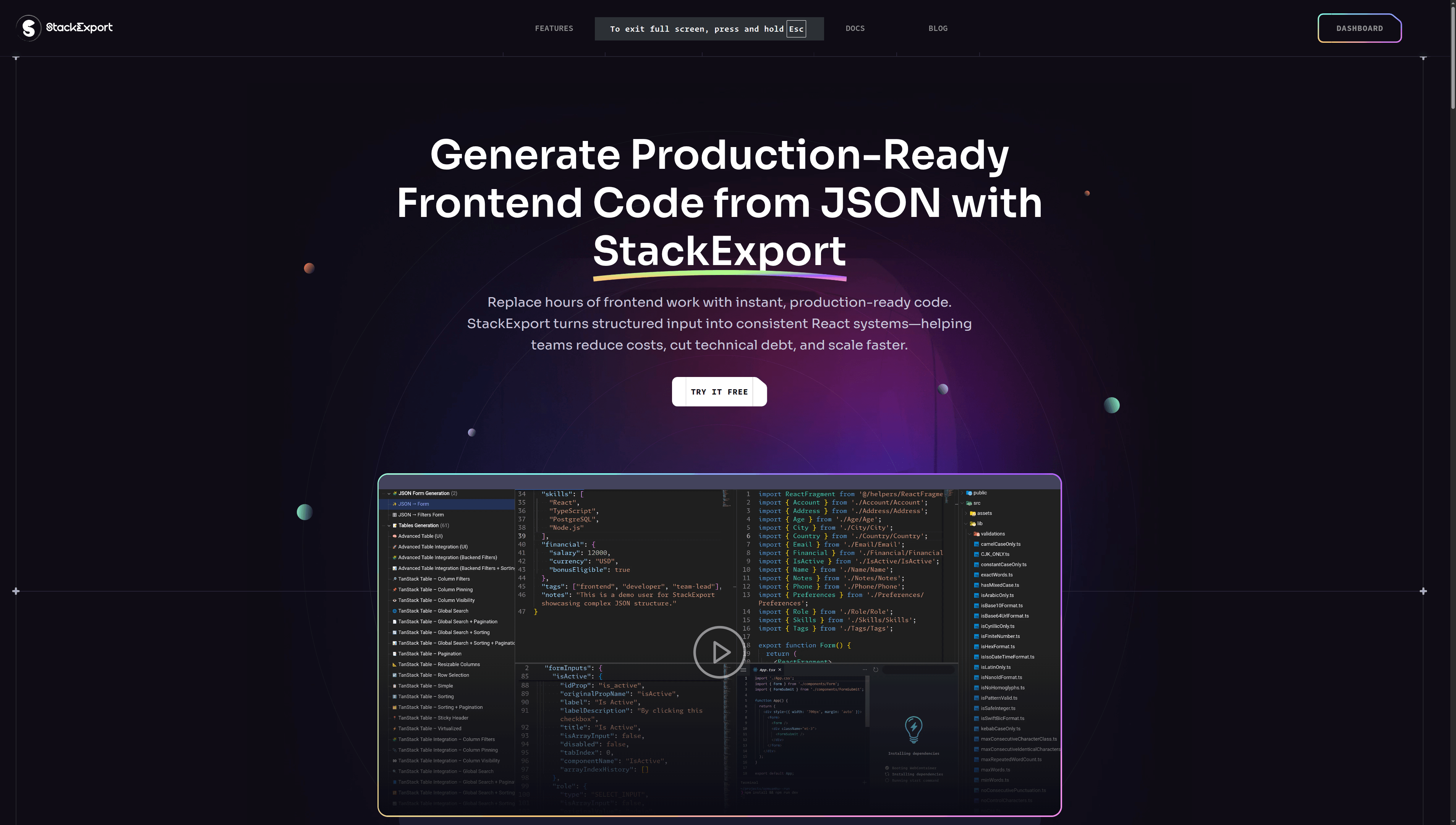 StackExport - Personal Product (Next.js / NestJS / PostgreSQL) - Used by Hundreds of Developers