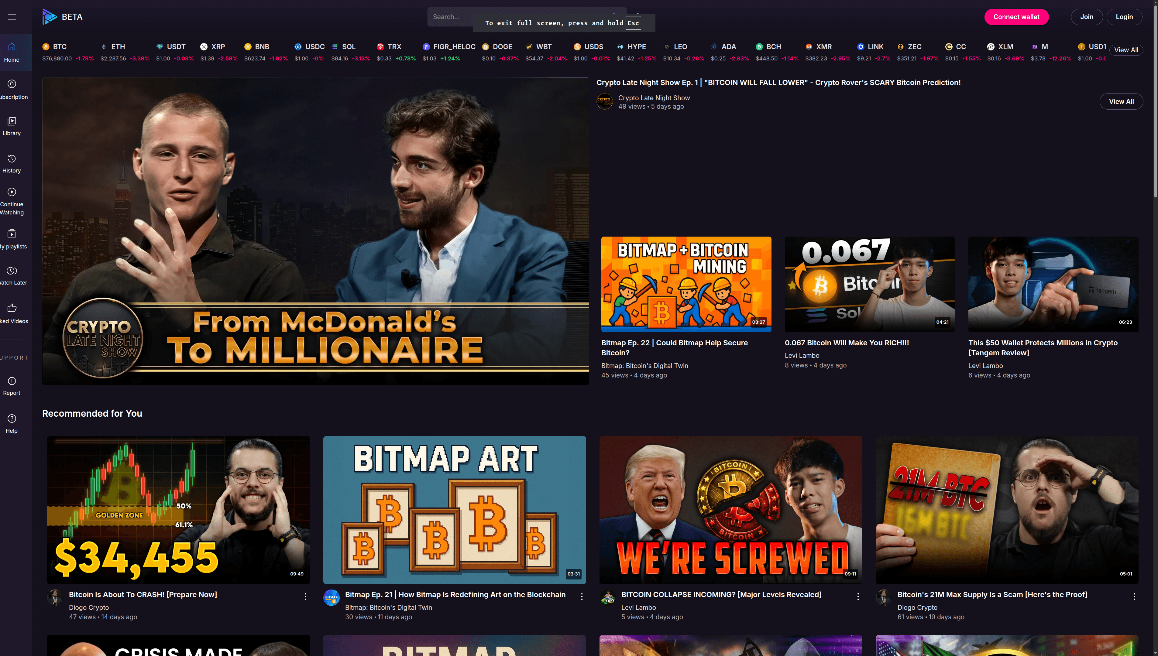 Web3.TV — Media & Web3 Content Platform